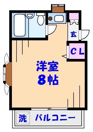 ローズアパートＱ４３番館の間取り