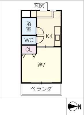 安田コーポの間取り