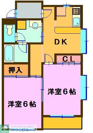 千葉市中央区稲荷町のマンションの間取り