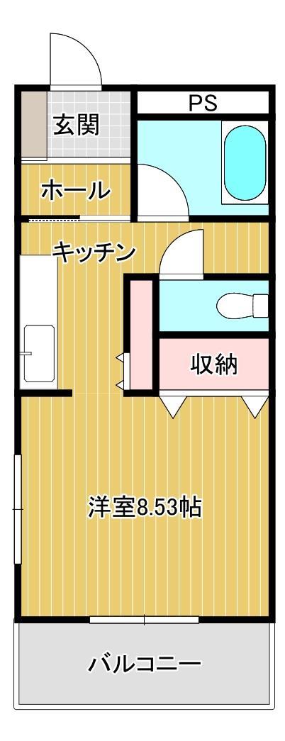 ボナールＭＩＹＡＧＩ壱番館共同住宅の間取り