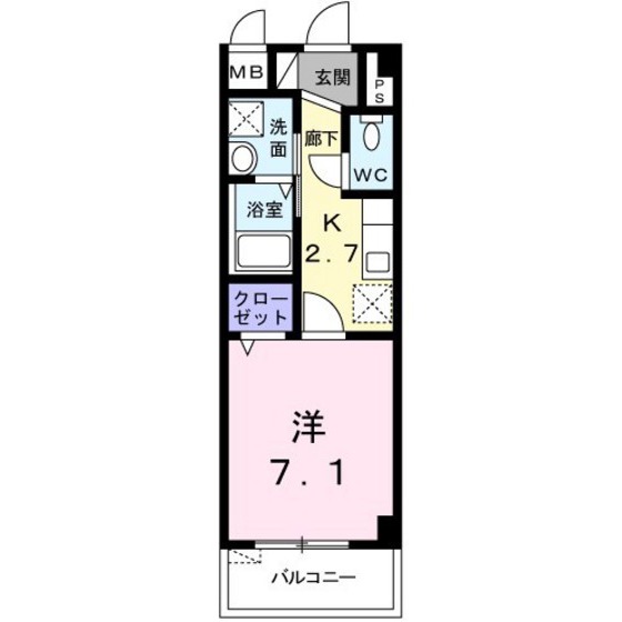 アーバンライフ　銘苅の間取り