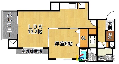 福岡市南区玉川町のマンションの間取り