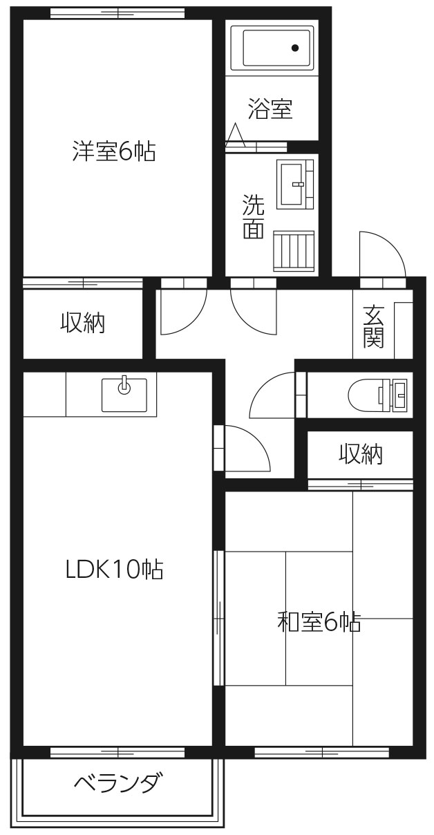 セジュール濱田IIIの間取り