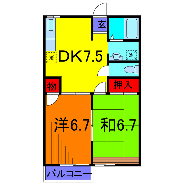 メイプルＹの間取り