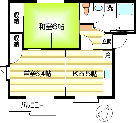 フラッツ南林間の間取り