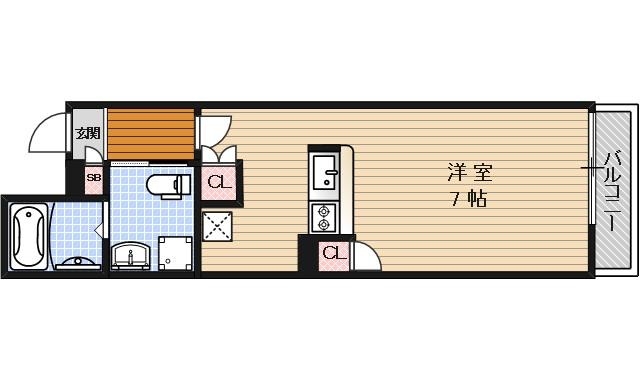 THE GARNET SUITE RESIDENCE 清水五条EASTの間取り