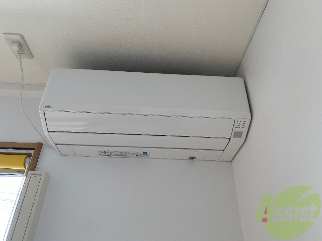 その他設備　エアコンが付いているので、夏冬ともに快適に過ごせそうです。