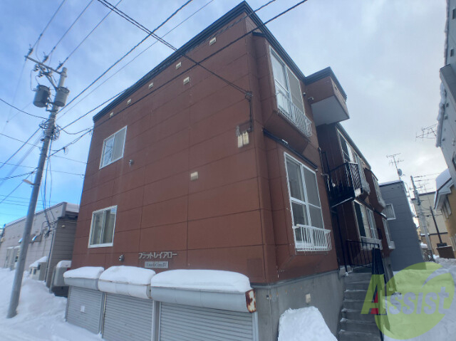 建物外観　札幌市東区北四十条東「フラットレイアロー」