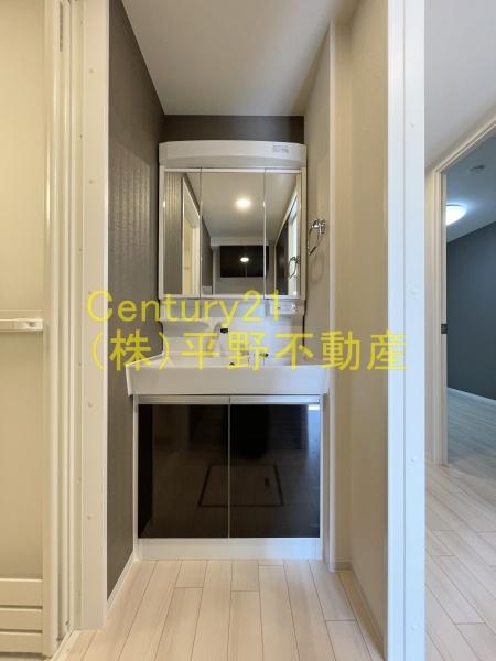 洗面設備　同建設会社施工の別物件です。