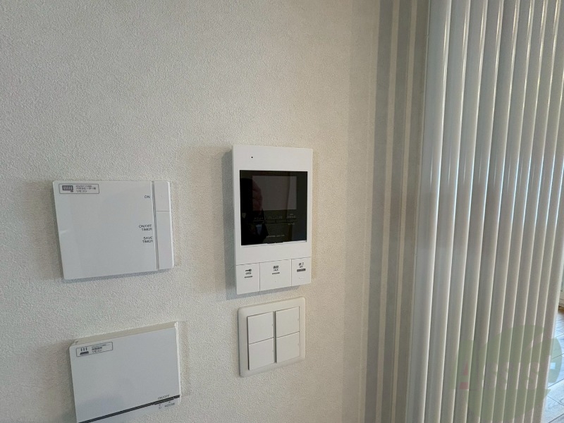 セキュリティ　モニタ付インターホンでセキュリティ面も安心です。