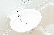 洗面設備　広い洗面スペース