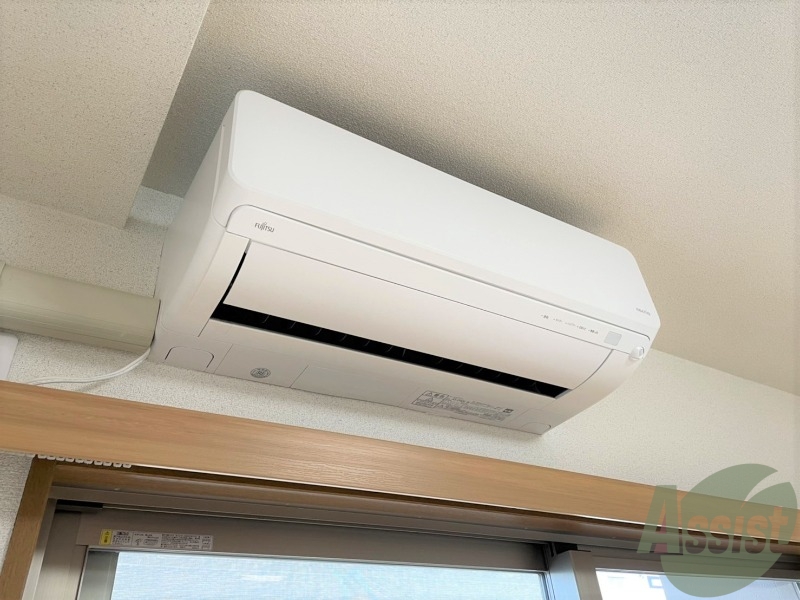 その他設備　寝室にはエアコンが付いていて夏場も冬場も快適です