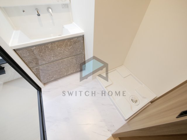 洗面設備　脱衣スペースもあります！