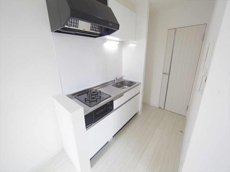 キッチン　システムキッチン（ガス2口コンロ・グリル付）