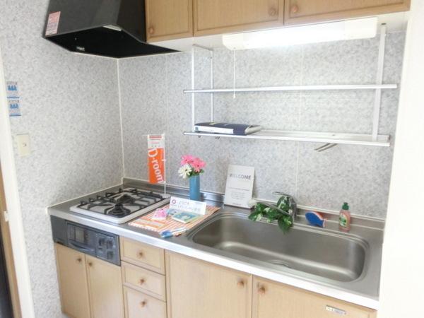 キッチン　システムキッチン！２口ガスコンロ！