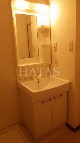 洗面設備　同物件別部屋です。