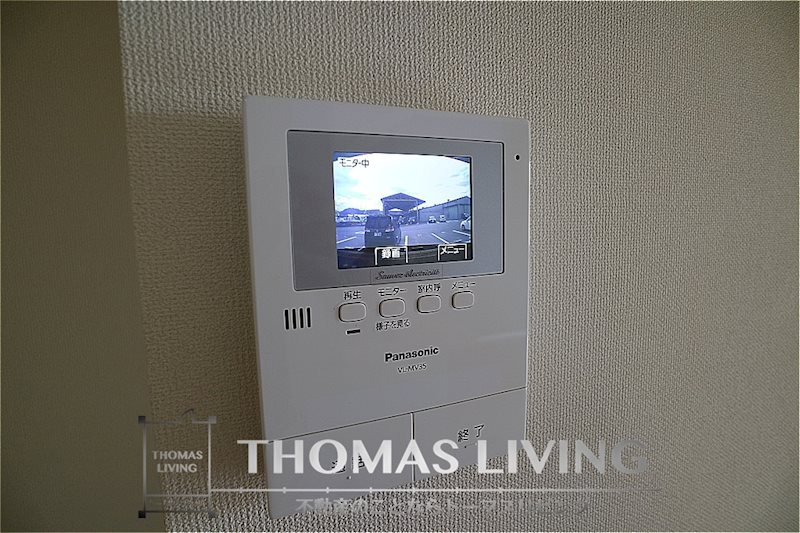 セキュリティ　モニター付きインターフォンでセキュリティ面も安心ですね。