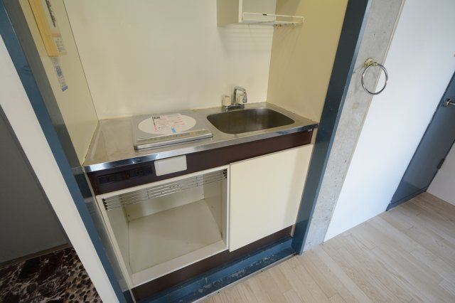 キッチン　１口電気コンロ付きのキッチン♪