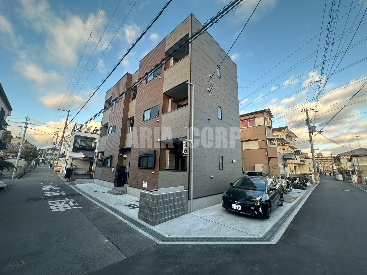 建物外観　2026年完成、大手ハウスメーカー施工のデザイナーズアパート