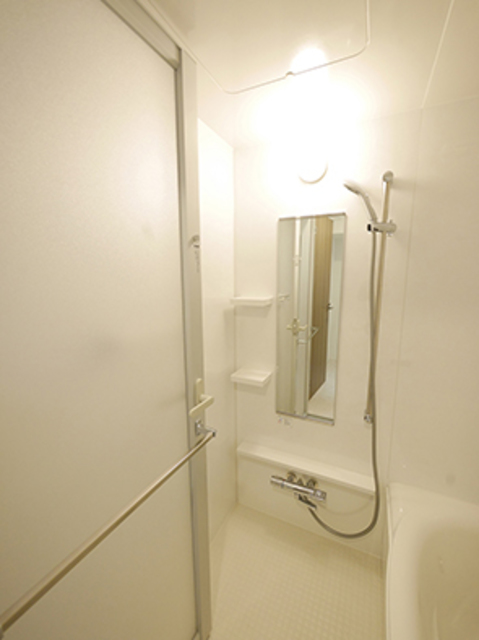 バス・シャワールーム　便利なポール付きのシャワー