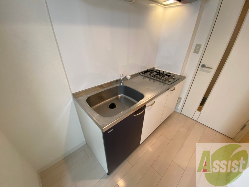 キッチン　キッチンはシックなデザインでした。洗い場も大きい。