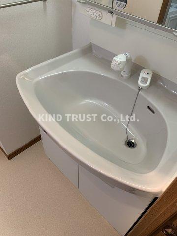 洗面設備　広い洗面スペース