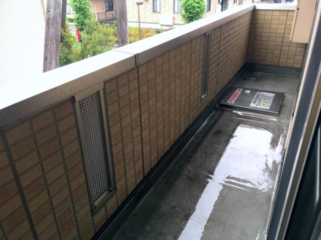 バルコニー　落ち着いた時間を過ごせるバルコニーです