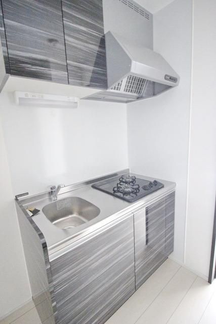 キッチン　2口ガスコンロのシステムキッチン