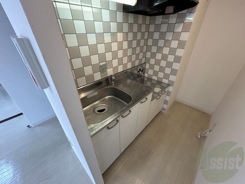 キッチン　清潔感がありお洒落なキッチンになっていました！