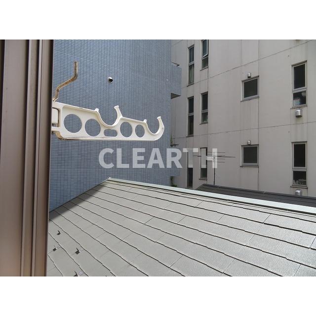 バルコニー　物干し竿置けます
