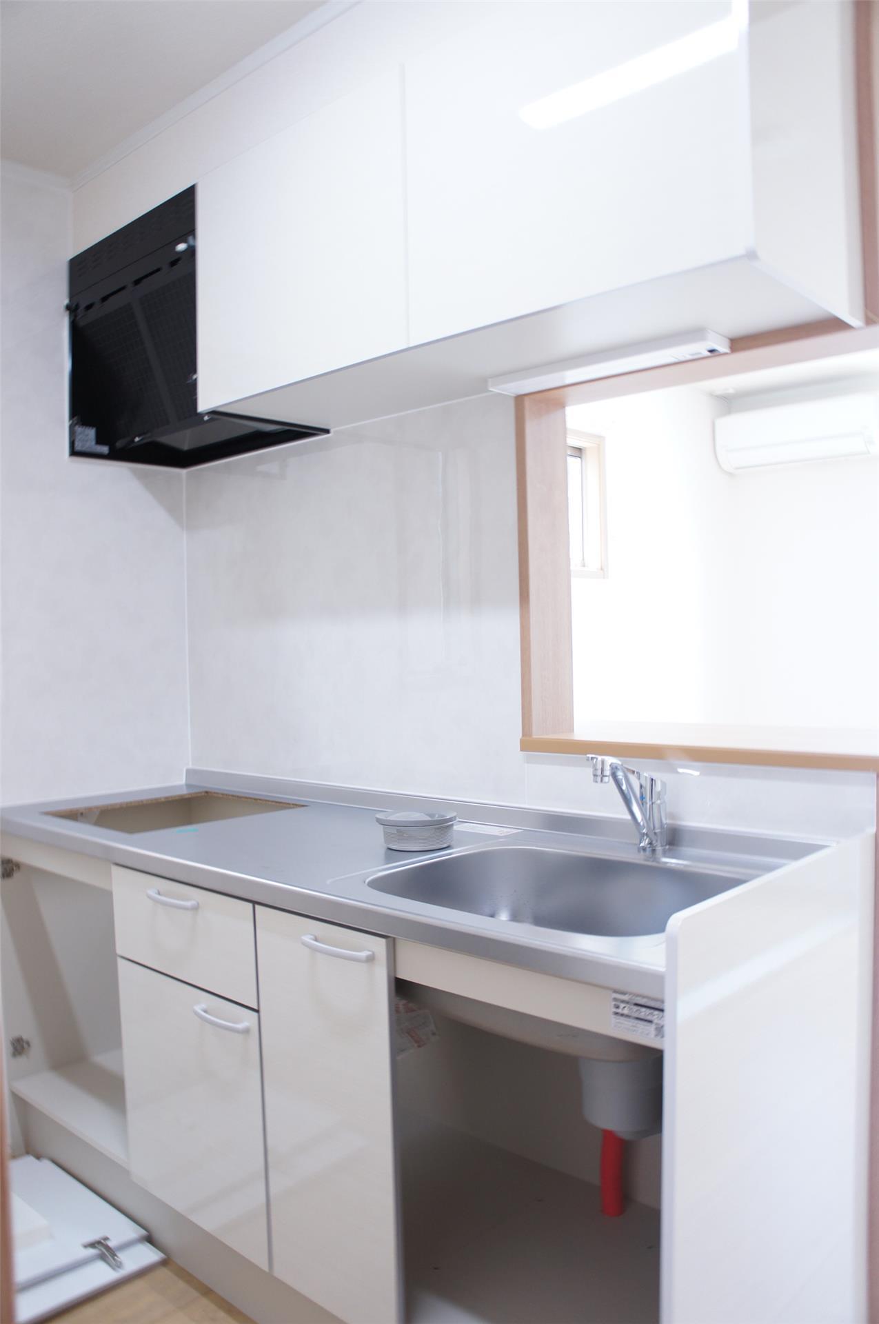 キッチン　写真は反転タイプです。建築途中です。