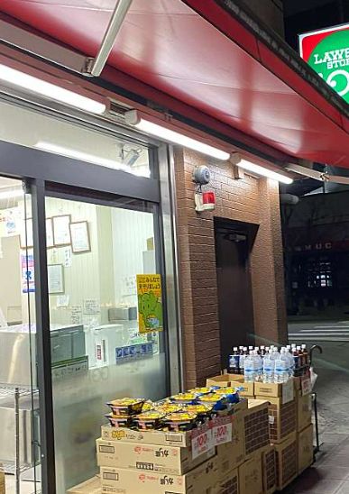 コンビニ　ローソンストア100 LS内平野店（コンビニ）まで100m