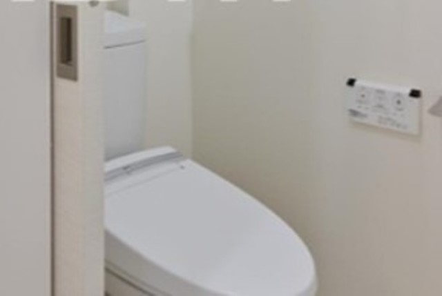 トイレ　落ち着いた色調のトイレです