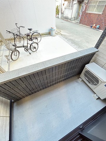 バルコニー　広々としたバルコニーです