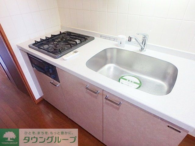 キッチン　システムキッチン（2口ガスコンロ・グリル付）