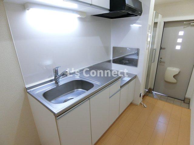 キッチン　２口ガスコンロ設置可能なキッチンです。