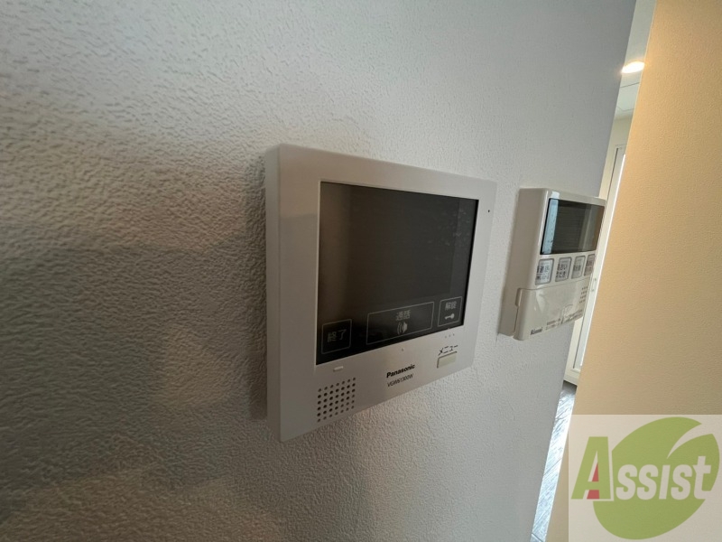 セキュリティ　インターホンは通話ができるので急な訪問があっても安心です。