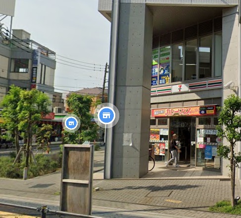 コンビニ　セブンイレブン 足立五反野駅前店（コンビニ）まで347m