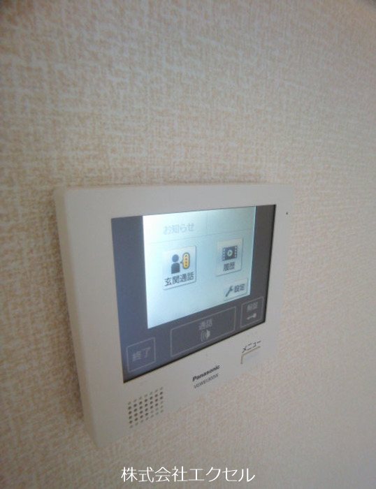 セキュリティ　モニター付きインターホンです。