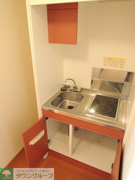キッチン　電気コンロ２口.