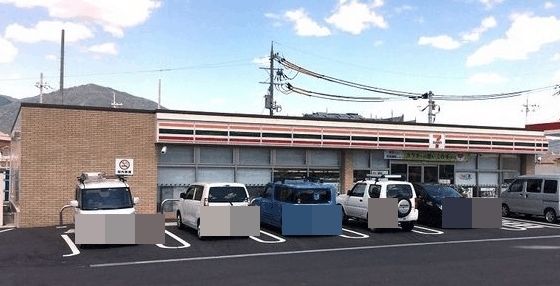 コンビニ　セブンイレブン（コンビニ）まで620m