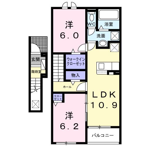 カルム敷島の間取り写真