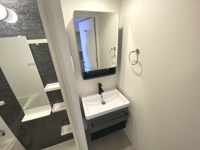 洗面設備　※部屋毎でカラーに違いがある場合がございます。