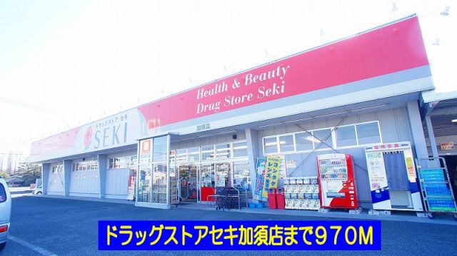 ドラックストア　ドラッグストアセキ加須店（ドラッグストア）まで970m