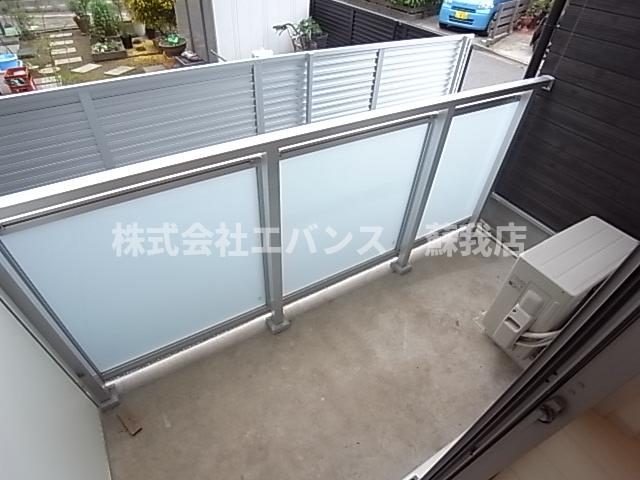 バルコニー　落ち着いた時間を過ごせるバルコニーです