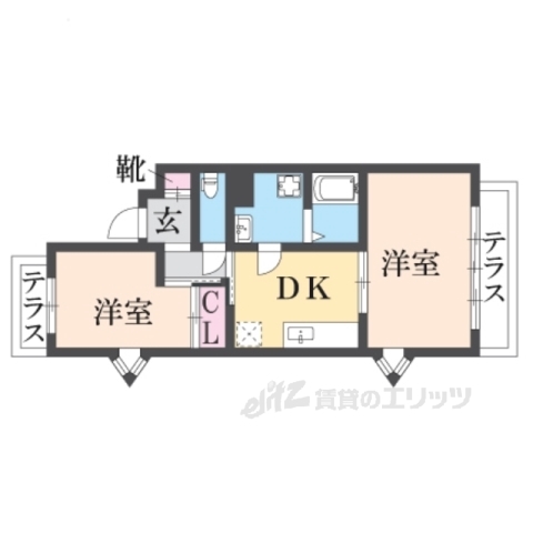 マンションエウォールの間取り写真