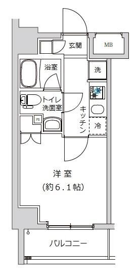 ライジングプレイス武蔵新城の間取り写真
