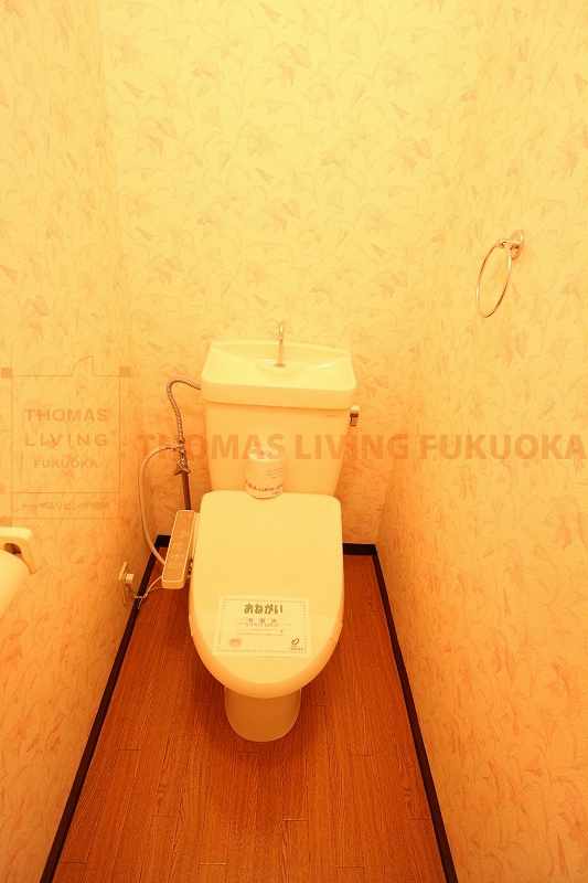 トイレ　LINE(@tl-fukuma)の友だち追加後、お名前送信下