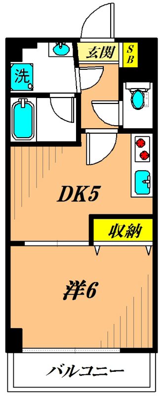 アミーゴ仲六郷の間取り写真