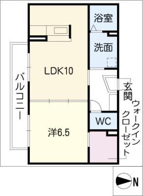 グリーンヒル稲熊A棟の間取り写真